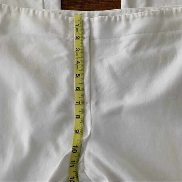 Chicos White Flare Leg Cotton/Spandex Pants Sz 16/18 - Picture 5 of 7